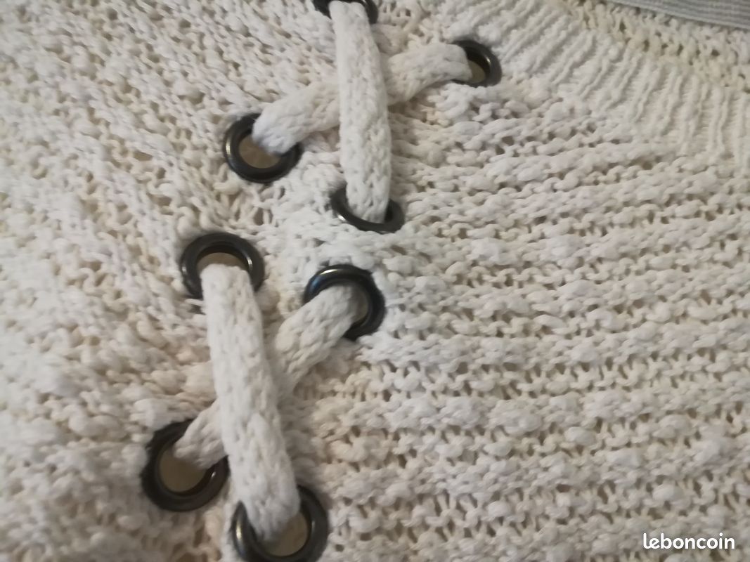 Pull blanc en coton T42 (image 5)