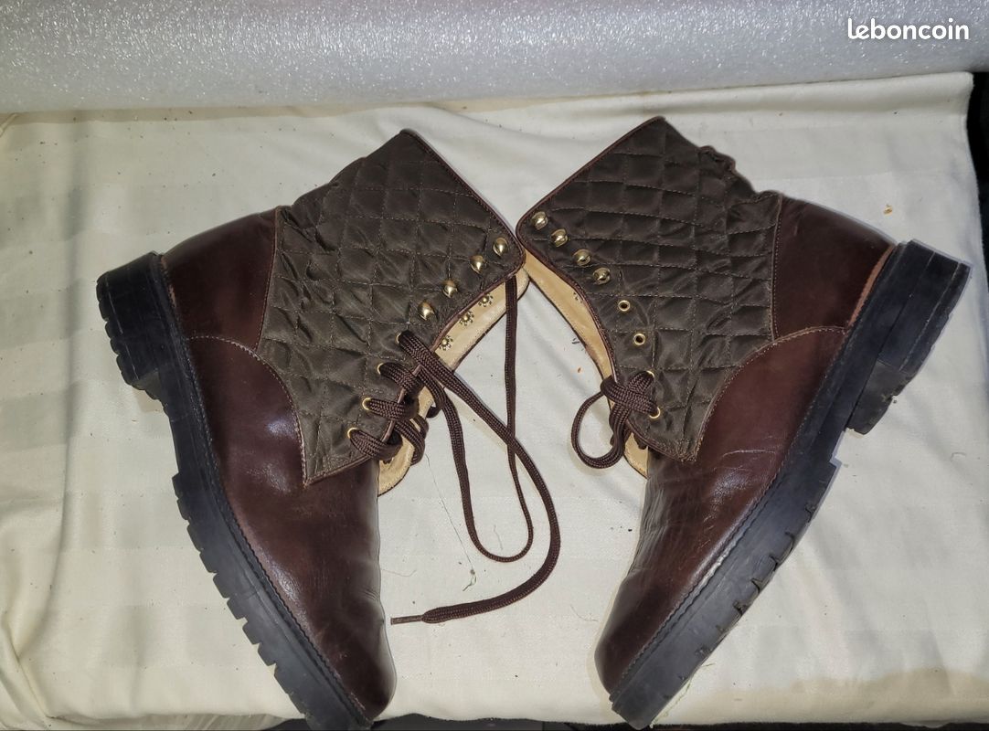 Bottes/Bottines plates marron T.37 (image 1)