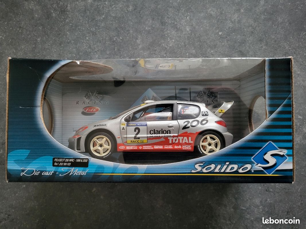 Peugeot 206 wrc 1999/2000 solido 1/18 n°15 g.panizzi 20