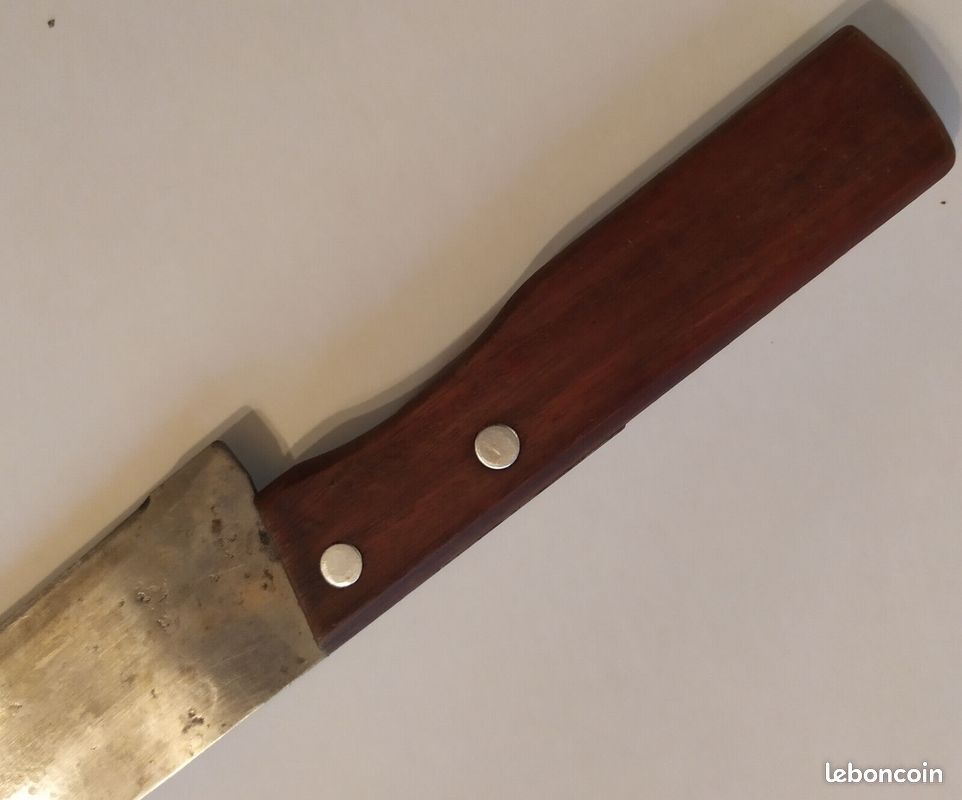 Grand Couteau De Cuisine Vintage SOLINGEN En Acier Inoxydable 10/18 - Occasion, Couteau De Chef, Qualité Allemande
