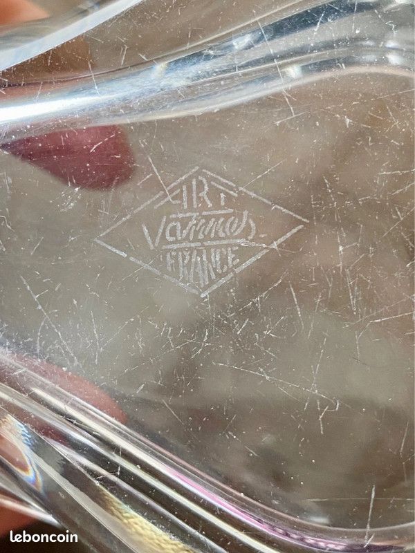 Vide poche poire en cristal Art Vannes vintage (image 8)