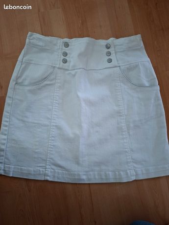 Jupe White Stuff Femme – Verte Kaki, Taille 12, Coupe A-line, Poches