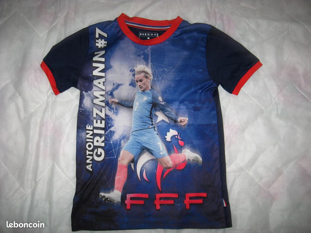 Maillot Equipe De France T-shirt Antoine Griezmann France - Neuf Sans étiquettes - Toutes Tailles - Fruit Of The Loom / Gildan T-shirt Football Français