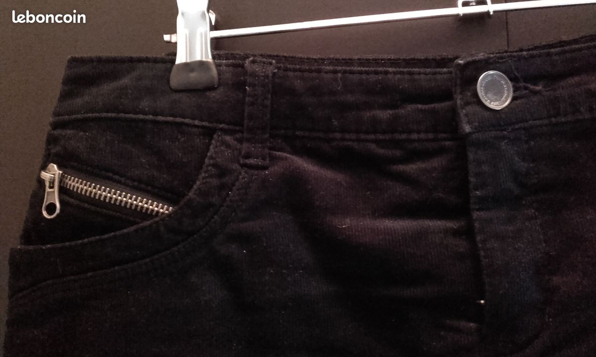 Jupe velours noir (image 3)