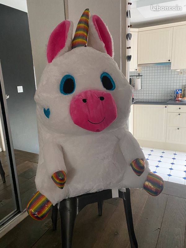 Licorne blanche Belly Buddy XXL peluche (image 4)