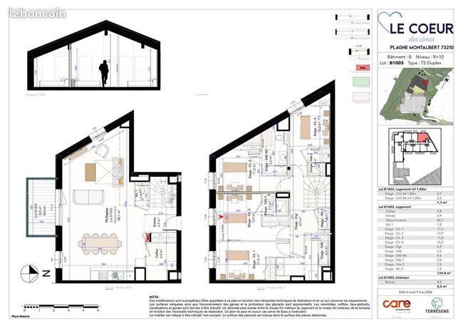 Appartement 5 pièces 131 m²