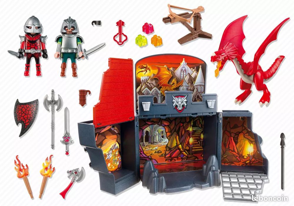 Playmobil Chevaliers - Set 5420 - Coffre Chevaliers dragons (image 9)