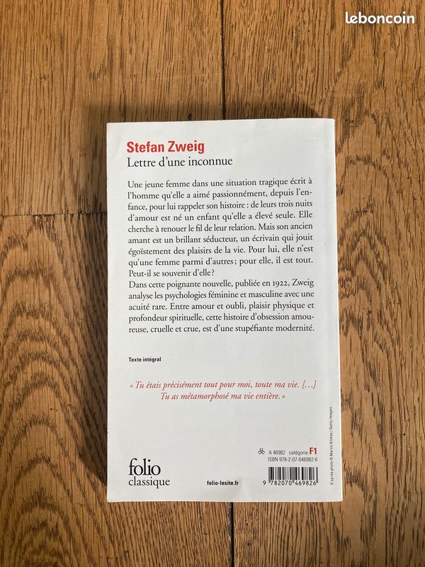 Stefan Zweig - Lettre d'une inconnue (image 2)