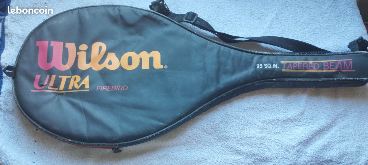 Raquette De Tennis Vintage Wilson Slammer – Bois – Poignée 4 1/2