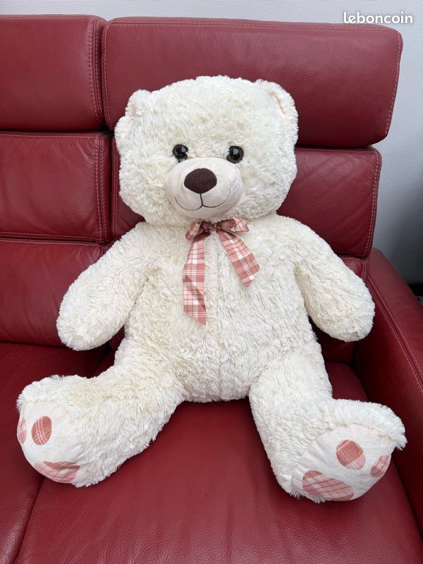 Peluche ours XXL une marron et l’autre beige (image 1)