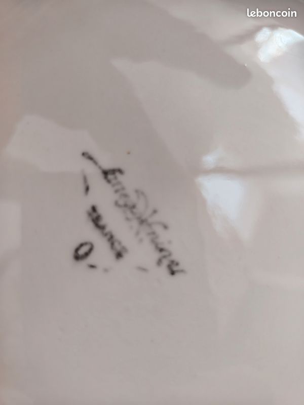 Soupière ancienne céramique blanche — fabrication française vintage (image 4)