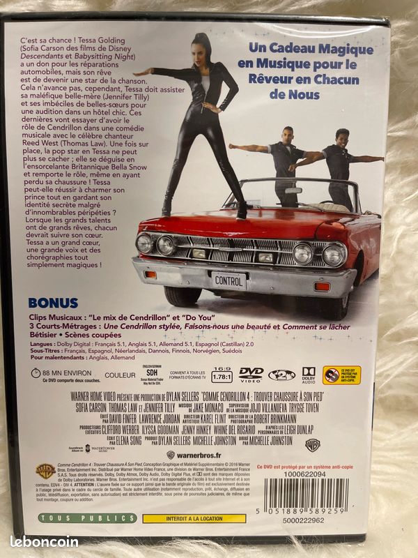 2 DVD « comme Cendrillon » neuf (image 5)