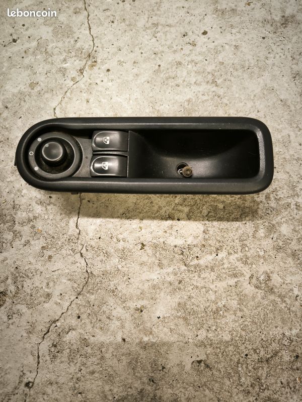 Lot De 2 Poignées De Portes Intérieures Renault Twingo 2 Noir Chromées - Neuf, Droite + Gauche