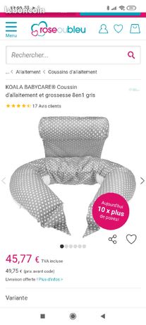 Koala Babycare Coussin de Grossesse et d'Allaitement