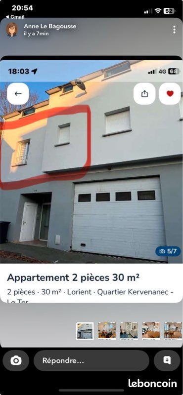 Appartement 1 pièce 30 m² · à Lorient · 30 m² · 485 €