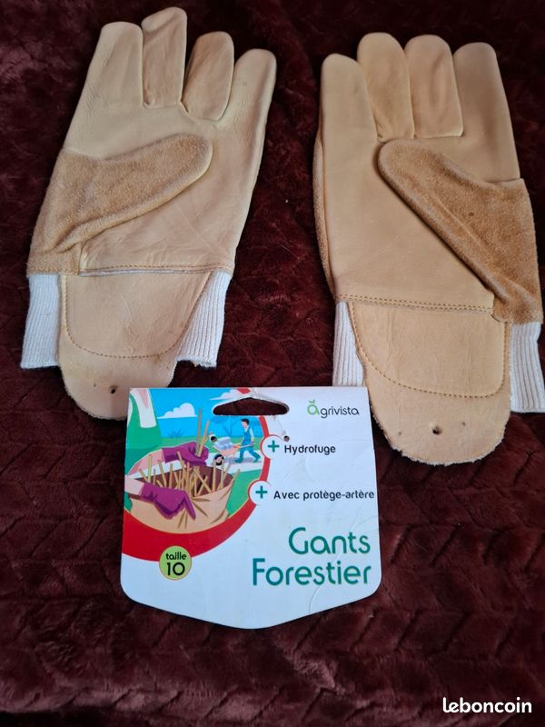 Gant forestier T10 en cuir NF (image 1)