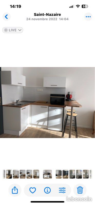 Appartement 1 pièce 24 m² · à Saint-Nazaire · 24 m² · 460 €