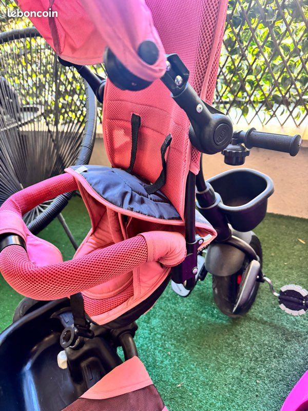 Tricycle Évolutif Kinderkraft Aveo - Draisienne / Poussette Bébé - Gris - Neuf