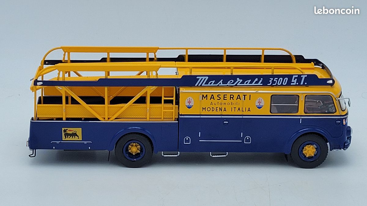 Fiat 642 N6 Camion Résine – Toptoys 1:43 – Bleu Ciel – Neuf Sous Blister
