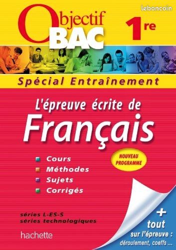 Objectif BAC 1re épreuve écrite de Français (image 1)