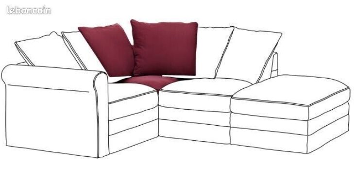 Housse pour module d'angle IKEA GRÖNLID, 503.970.03 (image 3)