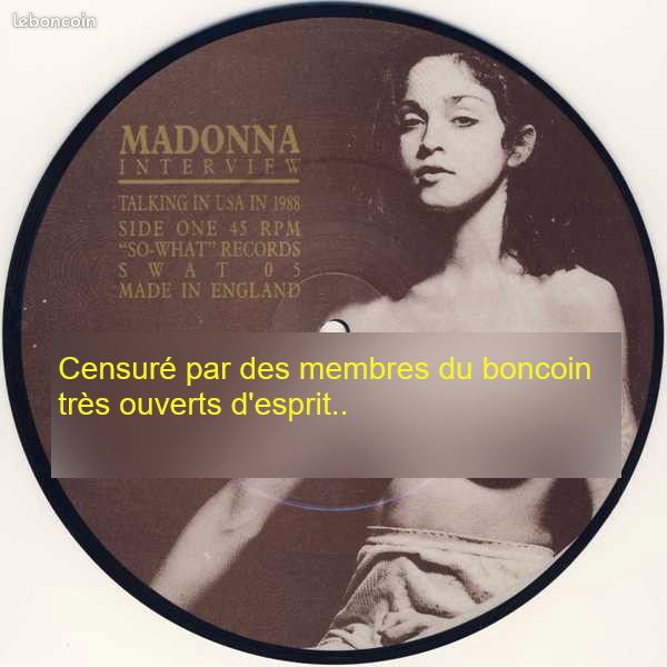Madonna – Talking In USA In 1988 / Interview. 7", 45 RPM, Limited Edition, Numbered, Picture Disc N°1747 (image 1)