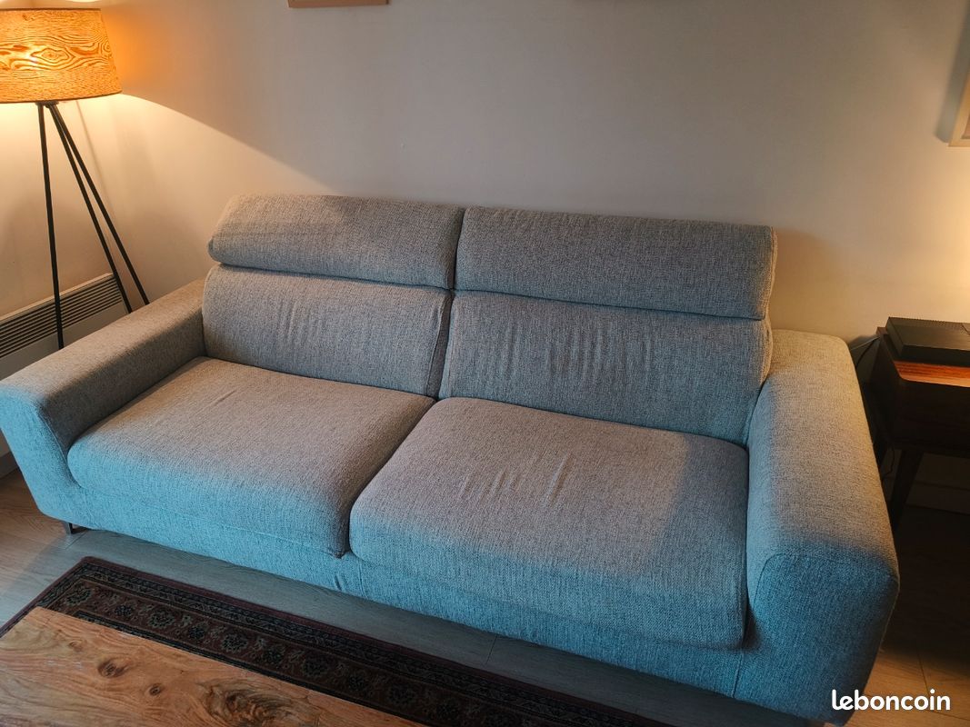 Canapé Poltron Sofa Giola places bleu glacier Ameublement