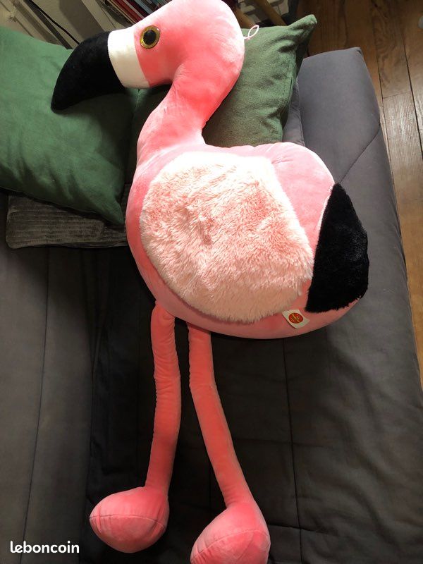 Grande peluche flamant rose Jeux Jouets