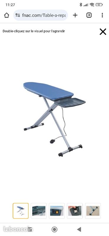 Table a repasser pro domena ta600 avec soufflerie (image 1)