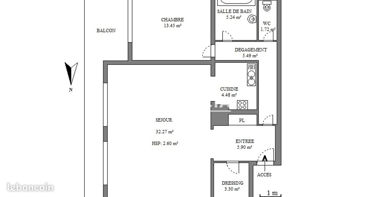 Appartement 2 pièces 72 m² · à Sainte-Foy-lès-Lyon · 72 m² · 938 €/mois