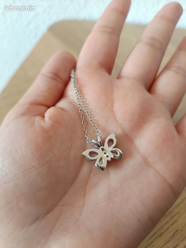 Collier Avec Pendentif Papillon En Argent Sterling 925 - Cadeau D
