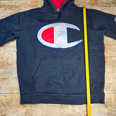 Sweat à Capuche Supreme Homme Bleu Marine – Logo Clouté, Collection SS18, Taille L, 100% Coton, Neuf Avec étiquettes
