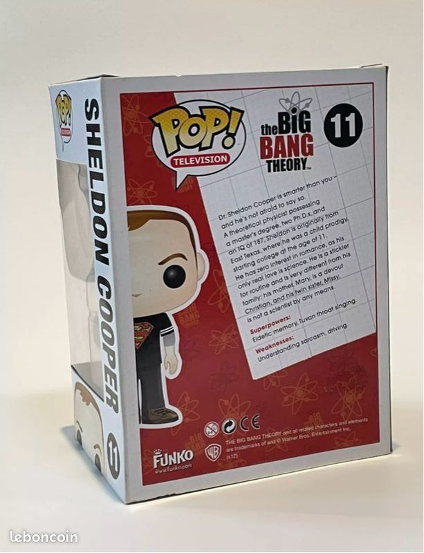 Funko Pop! Sheldon Cooper (Batman Shirt) - San Diego Comic-Con 2012 - Édition Limitée