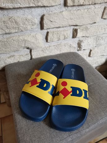 Tongs Lidl Collector édition 2021 - Pointure 38 - Bleues - Neuves Dans Leur Emballage