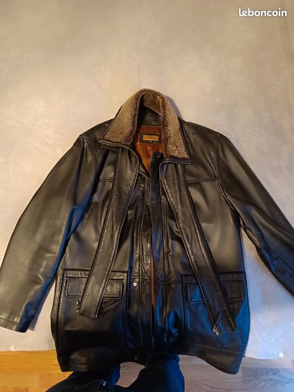 Veste en cuir pour Homme (image 7)
