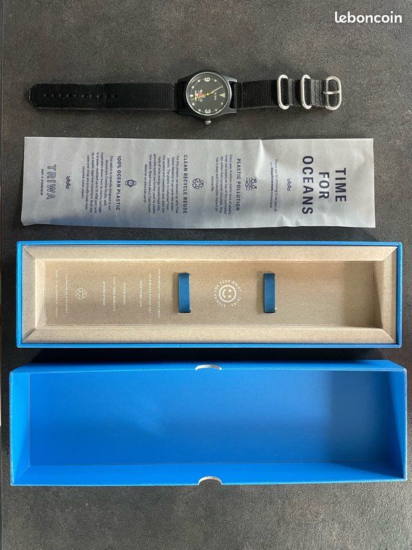 Rare et plus commercialisée, montre TRIWA Classic océan plastic