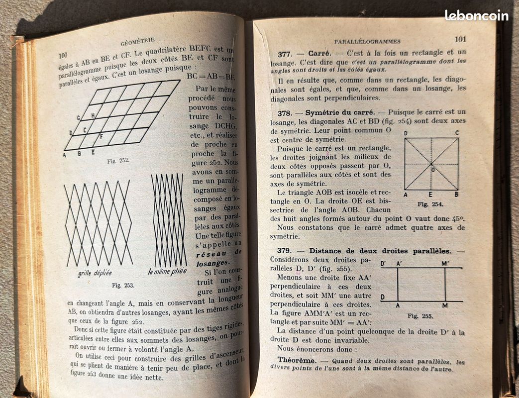 Ancien Livre scolaire Mathématiques, 4ème, édition 1939, Pierre Chenevier (image 7)