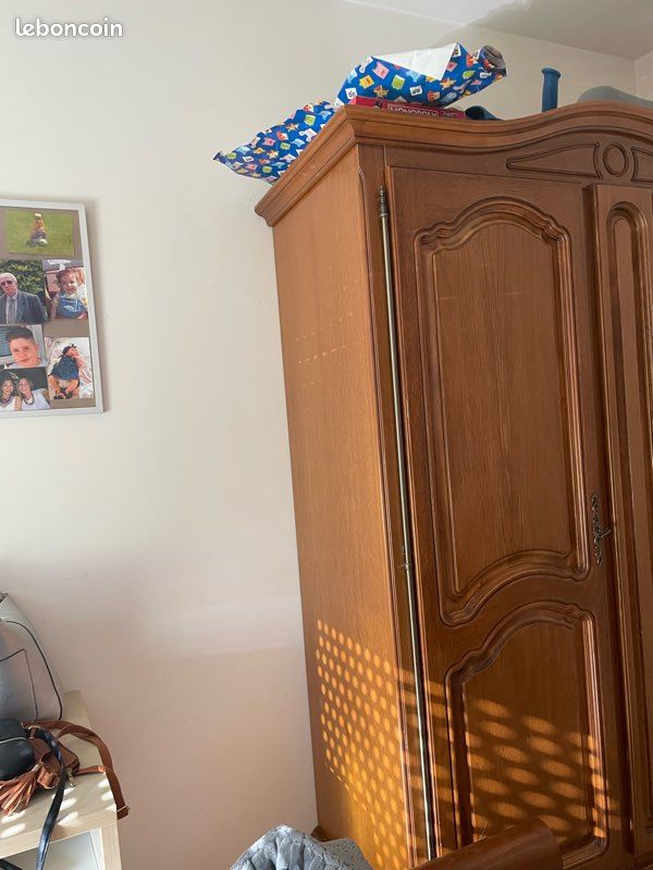 Armoire ancienne en bois massif (image 1)