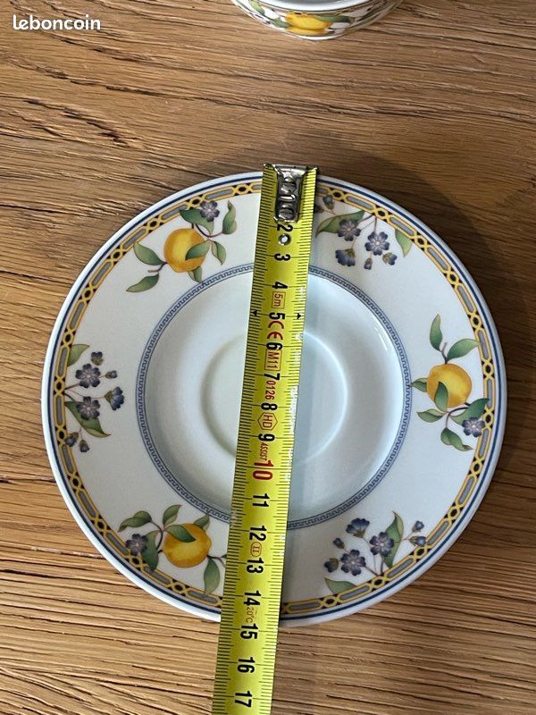 2 TASSES A Dejeuner / Chocolat Et Sous Tasses Porcelaine LULIN Paris