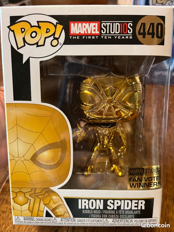 Funko Pop Marvel Studios Iron Spider Gold Chrome 440 Jeux