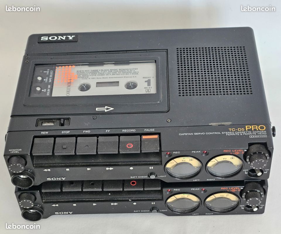 Sony TC-D5M Stereo Cassette Recorder - As Is Sony TC-D5M Stereo Cassette Recorder - As Is