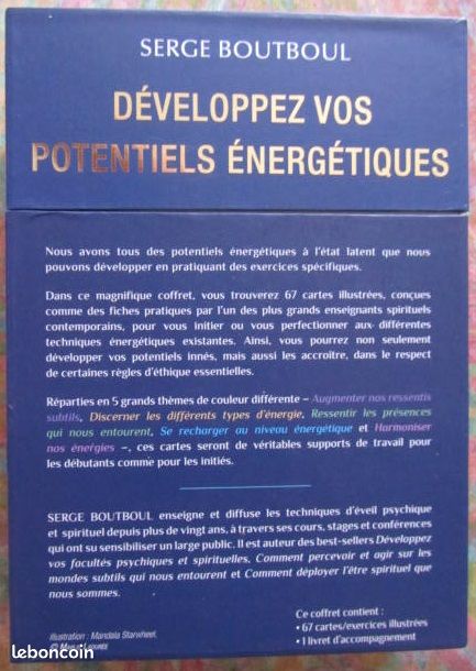 Coffret Serge Boutboul "développez vos potentiels énergétiques" (image 2)