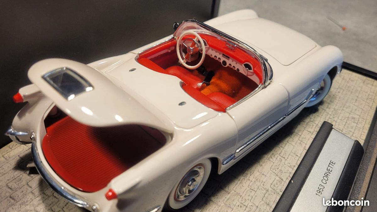 Wrc 1 24 Voiture Miniature Burago 1/24 Chevrolet Corvette 1957 - Occasion - Bon état Sans Boîte Modèle Réduit Chevrolet Corvette 1957