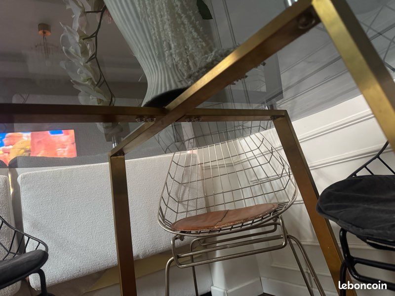 Lot de 4 Maisons du monde Chaise en métal noire Orsay (image 1)