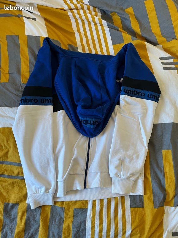 Sweat à Capuche Umbro Homme Taille XL Gris - Neuf Avec étiquettes - Coton/polyester
