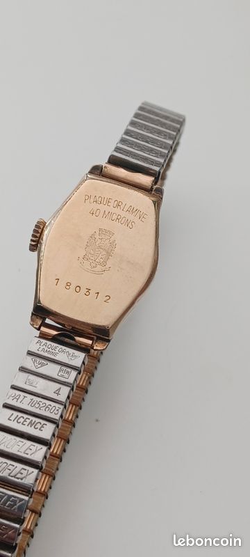 Montre Vintage LIP ELGILOY - Boîtier Plaqué Or 40 Microns, Mouvement Mécanique Manuel, Années 60 - Occasion
