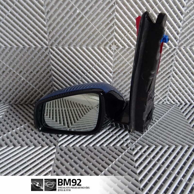 Retroviseur gauche complet SHADOW-LINE Electrochrome (5 fiches noires) BMW  (Réf : 51167415797) pour F46/F46 LCI - Équipement auto