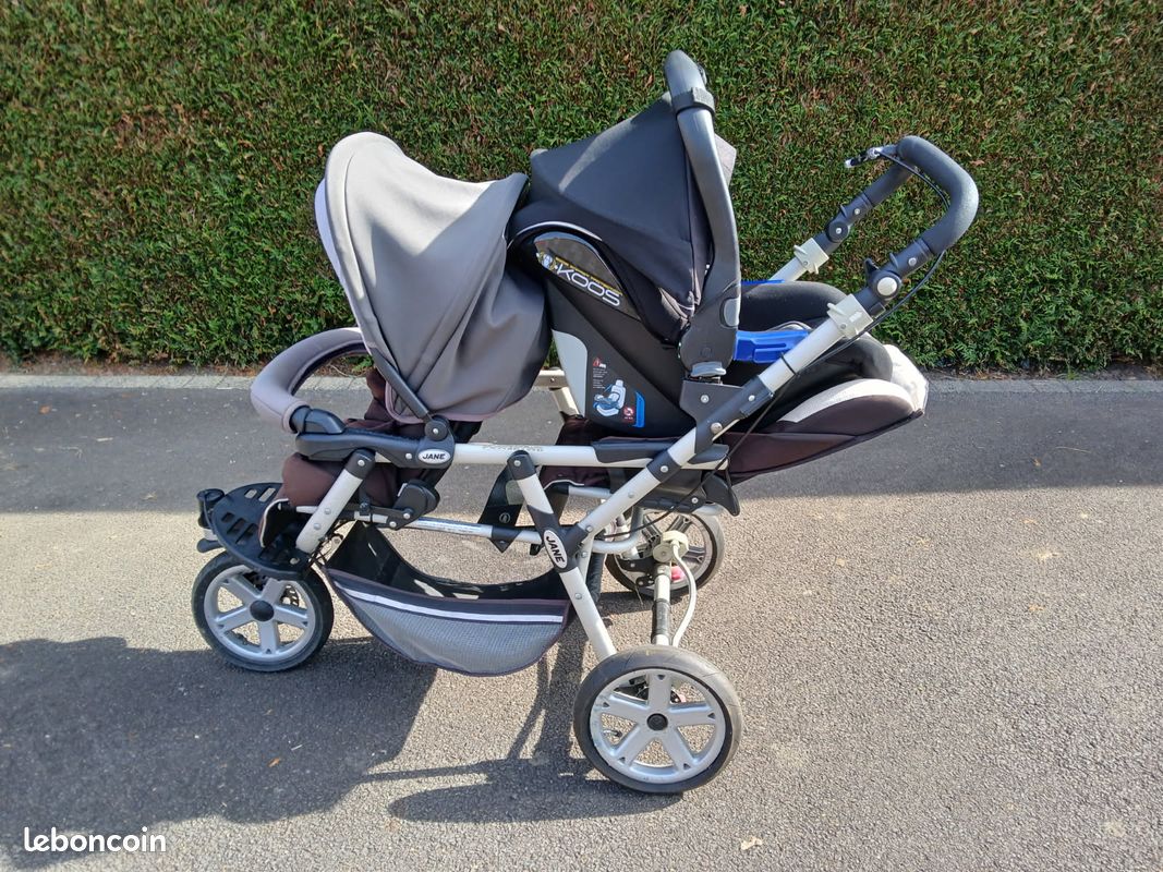 Poussette Powertwin Poussette Double Avec Coque Poussette Double