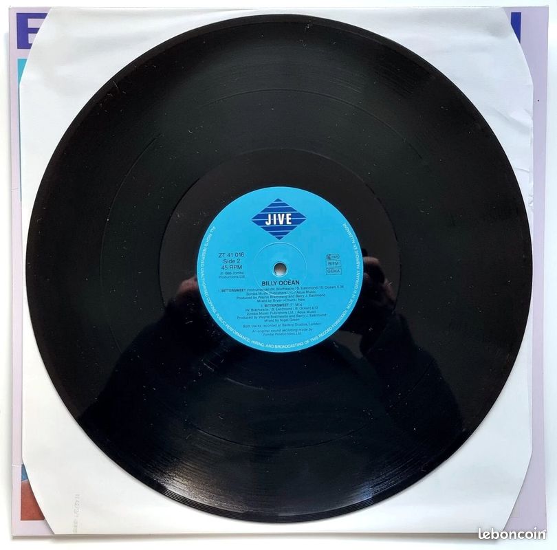BILLY OCEAN - Bittersweet (EXTENDED VERSION) (12" Maxi 45T) (image 4)