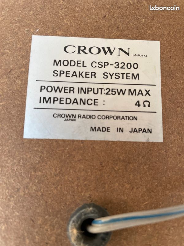 Chaîne HIFI Vintage de marque CROWN (image 7)